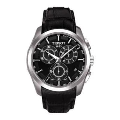 Men Black Couturier Chronograph Swiss Analogue Watch T0356171605100