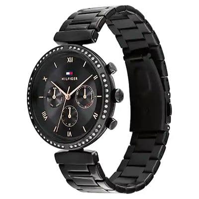 NCTH1782390 Black Dial Stainless Steel Strap Watch