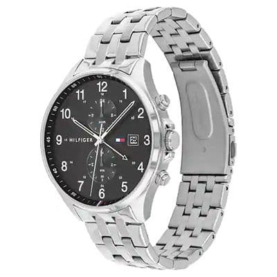 Grey Dial Silver Stainless Steel Strap Watch