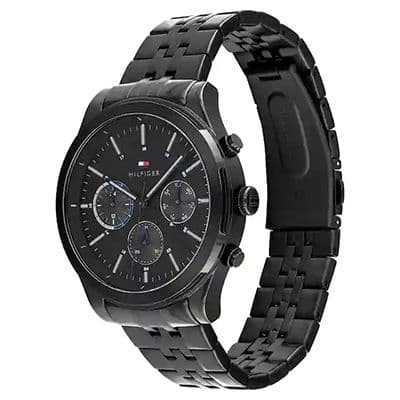 Black Dial Stainless Steel Watch