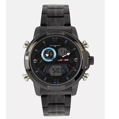 Men Black Analogue and Digital Watch BXBK007