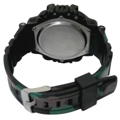 Army Green Sports Digital WR 30M Watch - For Boys