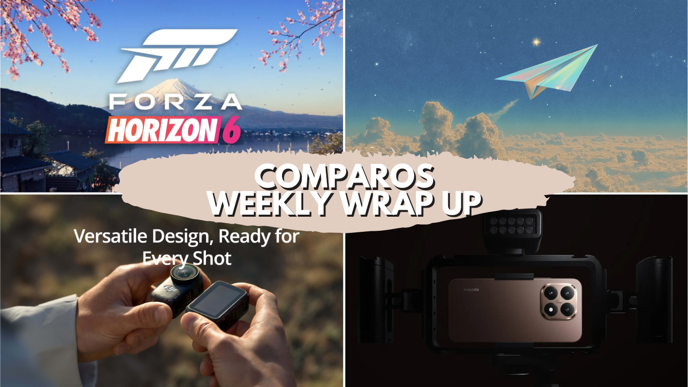 Comparos Weekly Wrap-Up: September 21–September 26, 2025 – Perplexity Comet Browser, MediaTek Dimensity 9500, DJI Osmo Nano, Xiaomi 15T Pro, Perplexity Email Assistance, Forza Horizon 6 Reveal