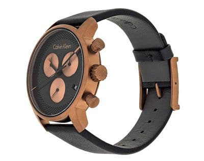 City Men Black Analogue Swiss Made Watch K2G17TC1