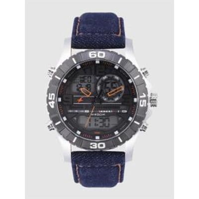Men Black Analogue and Digital Watch 38035SL06