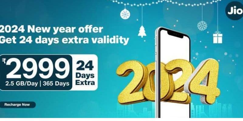 Jio Unveils New Year 2024 Prepaid Plans with Bonus Validity and Data