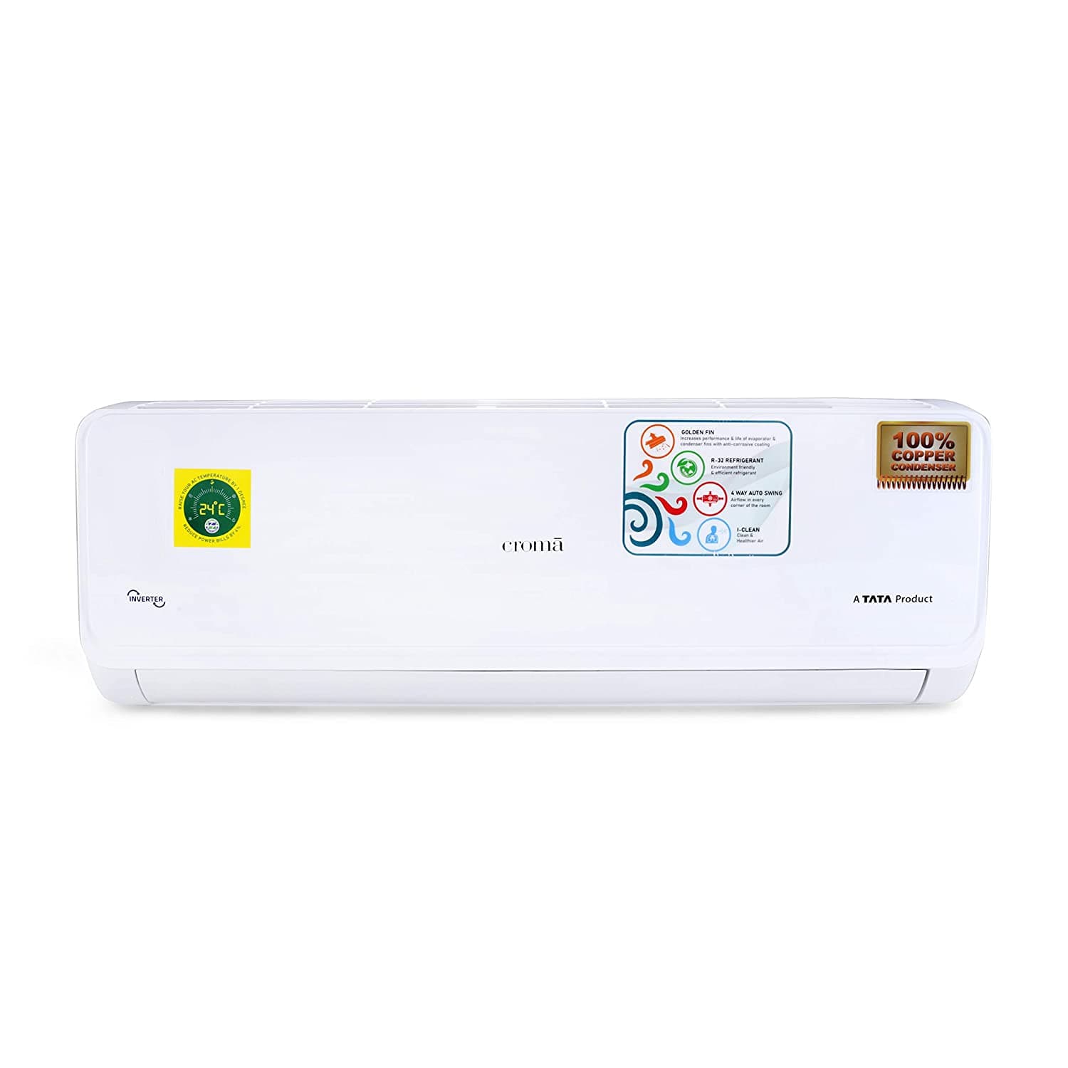 Croma CRAC7886 1 Ton 3 Star Inverter Split AC