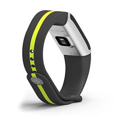 GO - Neon Silver (extra Black Strap) Fitness Wearable Band