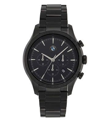 Men Black Chronograph Watch 8003