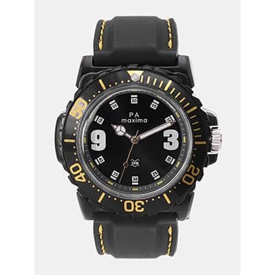 Men Black Analogue Watch O-45840PPGW