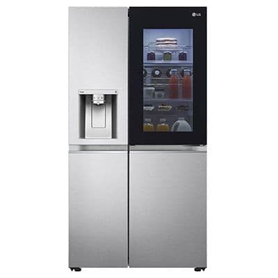 GC-X257CSES 674 Ltr InstaView Door-in-Door Side-by-Side Refrigerator with Inverter Linear Compressor DoorCooling Knock Twice See Inside Refrigerator