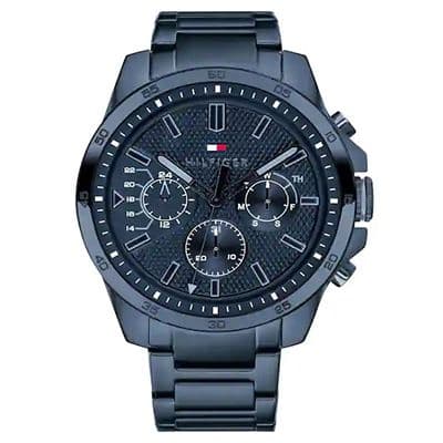 Blue Dial Analog Watch