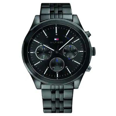 Black Dial Stainless Steel Watch
