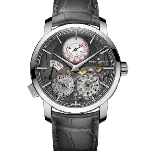 Traditionnelle complete calendar openface 4020T/000G-B655 41 mm White Gold