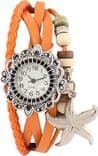 COSMIC ORANGE BRACELET WATCH HAVING  PENDENT MD 4 Watch - For Women