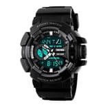 1117 Black Button Watch - For Men