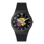 Unisex Black & Yellow Swiss Made Analogue Watch SUOB140