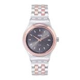 Unisex Gunmetal-Toned Swiss Made Analogue Watch YIS405G
