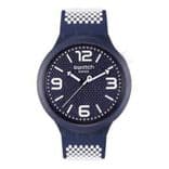 Unisex Navy Blue Swiss Analogue Watch SO27N101