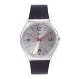 Unisex Silver-Toned Swiss Made Analogue Watch SS07S104