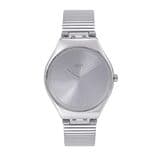Unisex Silver-Toned Swiss Made Analogue Watch SYXS103GG