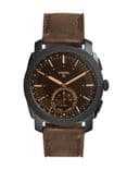 Unisex Black & Brown Hybrid Smart Watch FTW1163