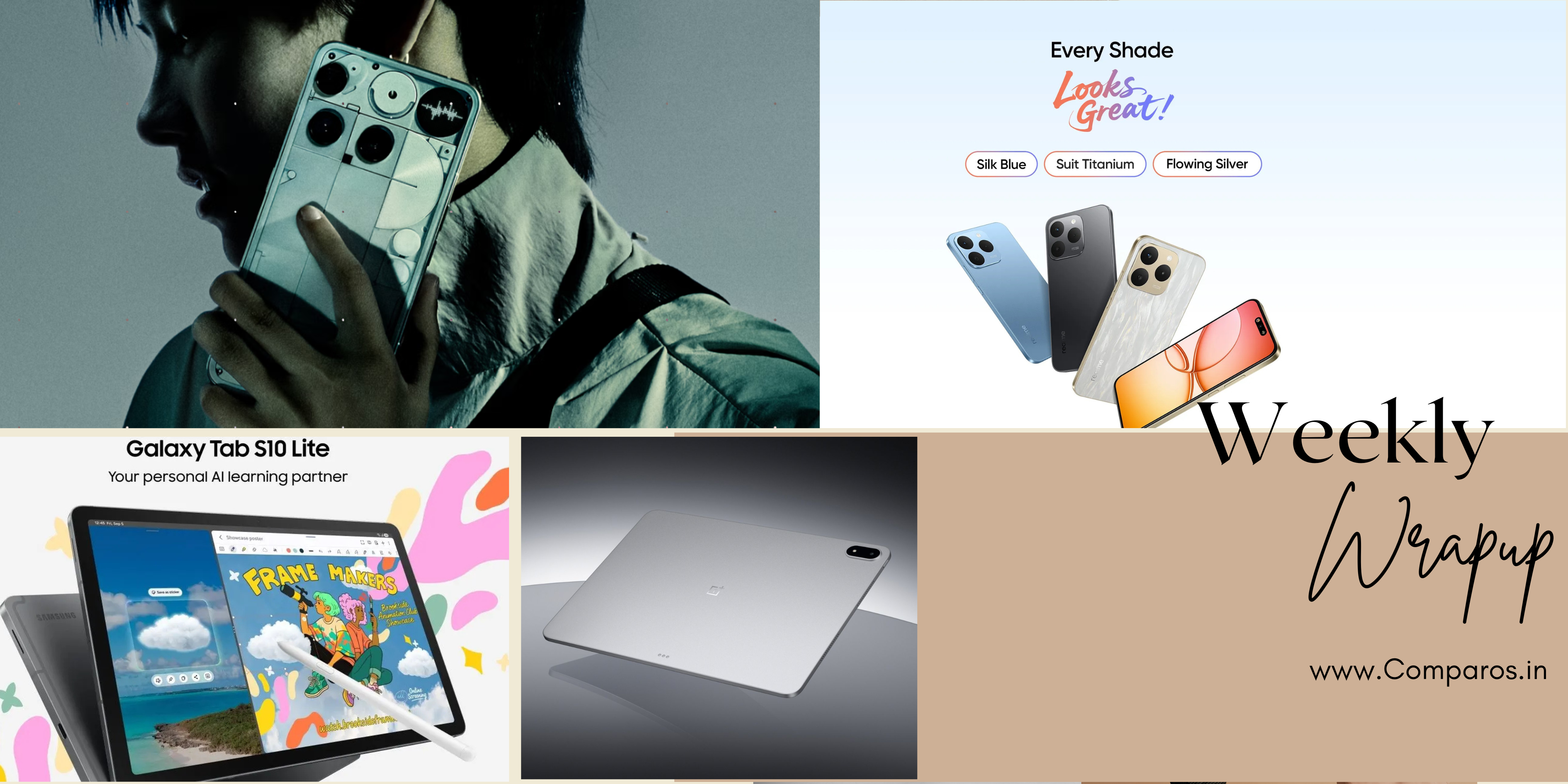 Comparos Weekly Wrap-Up: August 25–August 30, 2025 -No controversy, Flagship Samsung Tablet, OnePlus Pad 3, Techo Slimmest Phone, Redmi 15T Launch, Apple Awe Dropping Event Comparos Weekly Wrap-Up: August 25–August 30, 2025 -No controversy, Flagship Samsung Tablet, OnePlus Pad 3, Techo Slimmest Phone, Redmi 15T Launch, Apple Awe Dropping Event