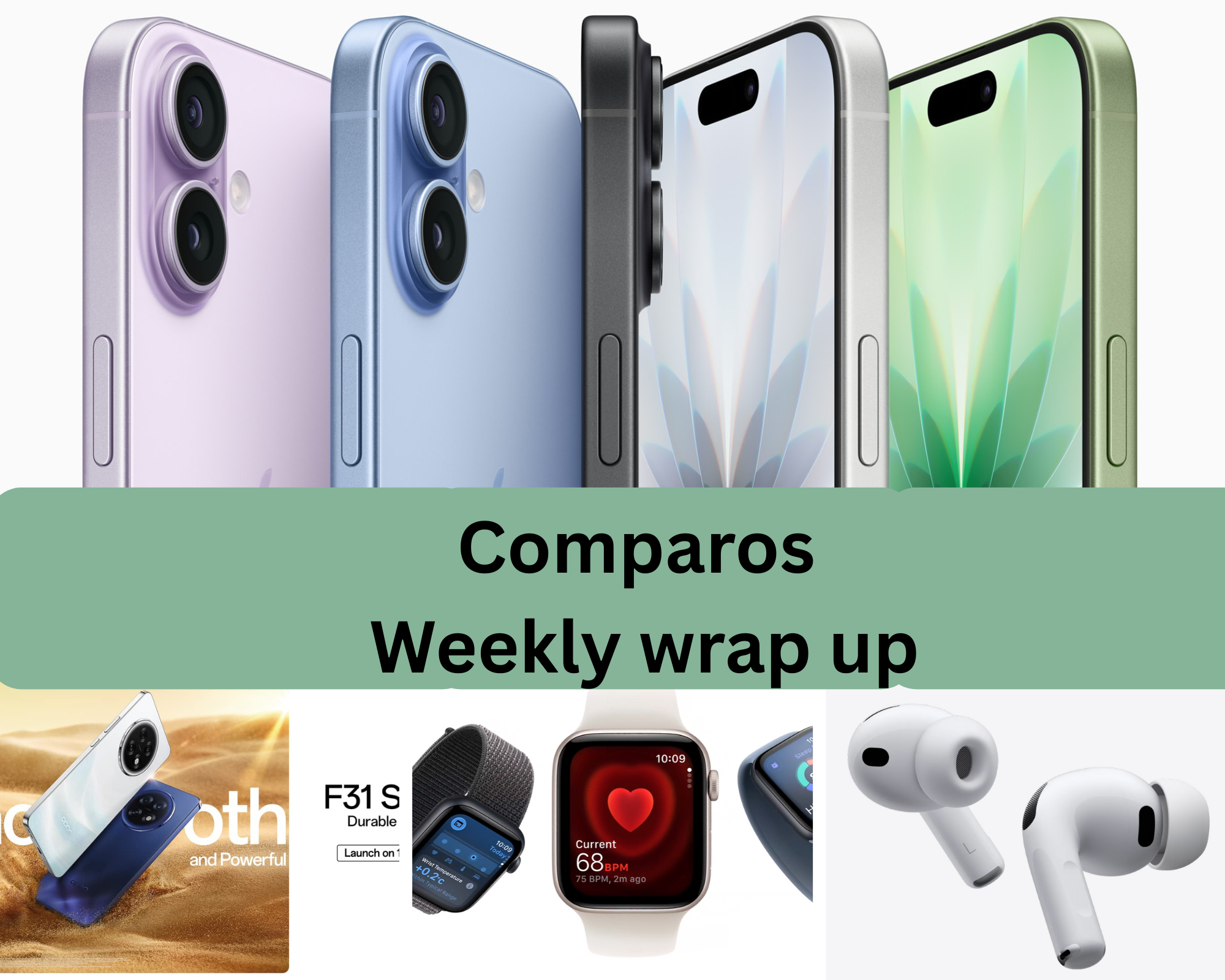 Comparos Weekly Wrap-Up: September 8–September 12, 2025 – Samsung F17 5G Launch, Apple AirPods Pro 3, iOS 26 Rollout, Nepal-Turkey Social Media Ban, Oppo F31 Debut Comparos Weekly Wrap-Up: September 8–September 12, 2025 – Samsung F17 5G Launch, Apple AirPods Pro 3, iOS 26 Rollout, Nepal-Turkey Social Media Ban, Oppo F31 Debut