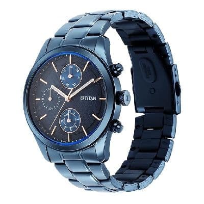 Blue Dial Titan Watches Range 5000 To 10000 Titan Blue Dial Analog