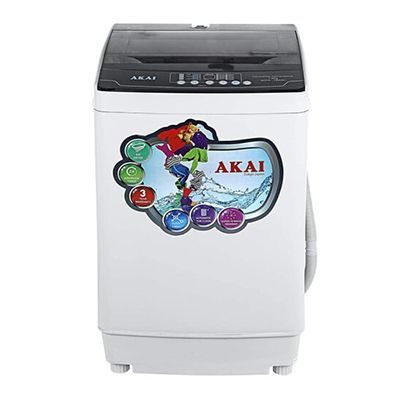 null Akai AKFW-7500GY 7.5 Kg Fully Automatic Top Load Washing Machine