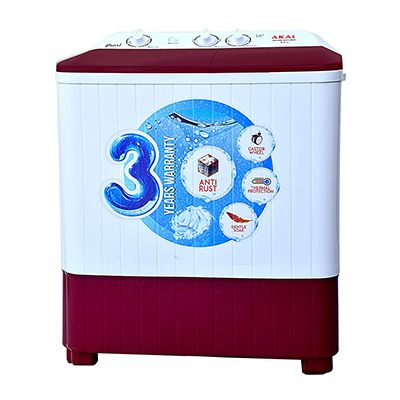 null Akai AKSW-6511RD 6.5 Kg Semi Automatic Top Load Washing Machine