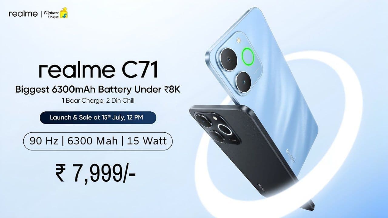 Realme C71 5G Launched in India With 6300mAh Battery & Reverse Charging
