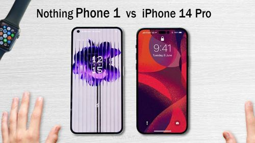 Nothing Phone 1 vs iPhone 14 Pro Nothing Phone 1 vs iPhone 14 Pro