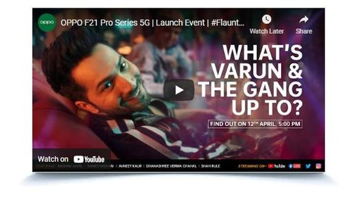 Watch the live streaming of the Oppo F21 Pro and F21 Pro 5G launch today 2.jpg Watch the live streaming of the Oppo F21 Pro and F21 Pro 5G launch today 2.jpg