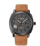 Curren Brawn and Geneva Analog Couple watches for Men and Wemen
