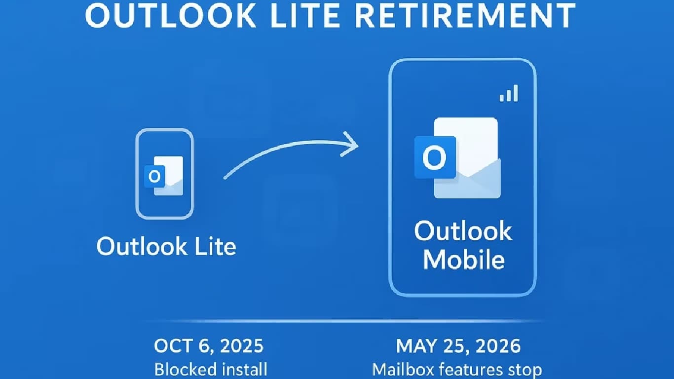 Microsoft to Discontinue Outlook Lite App for Android by May 2026 Microsoft to Discontinue Outlook Lite App for Android by May 2026