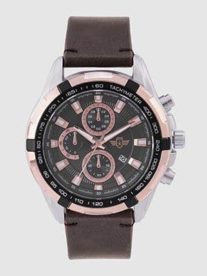 Men Gunmetal-Toned Analogue Watch MFB-PN-WTH-6191G Men Gunmetal-Toned Analogue Watch MFB-PN-WTH-6191G