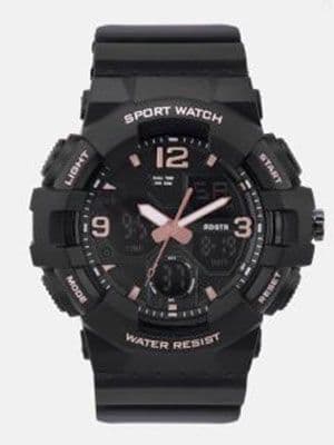 Men Black Analogue and Digital Multi Function Watch MFB-PN-OS-AD1711 Men Black Analogue and Digital Multi Function Watch MFB-PN-OS-AD1711
