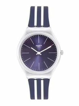 Swatch Unisex Navy Blue Swiss Made Analogue Watch SYXS106 Swatch Unisex Navy Blue Swiss Made Analogue Watch SYXS106