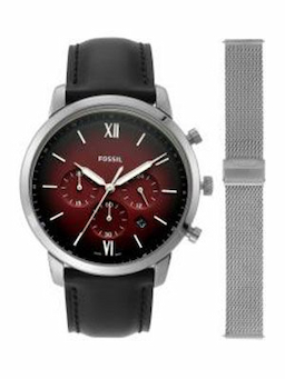 Fossil Men Red Analogue Leather Watch FS5600SET Fossil Men Red Analogue Leather Watch FS5600SET