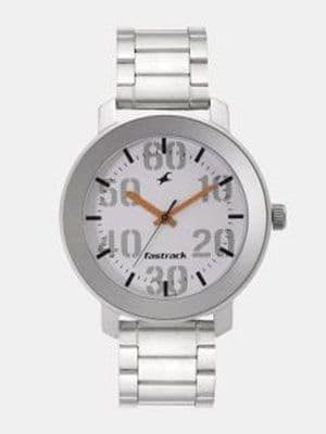 Men White Analogue Watch NK3121SM01 Men White Analogue Watch NK3121SM01