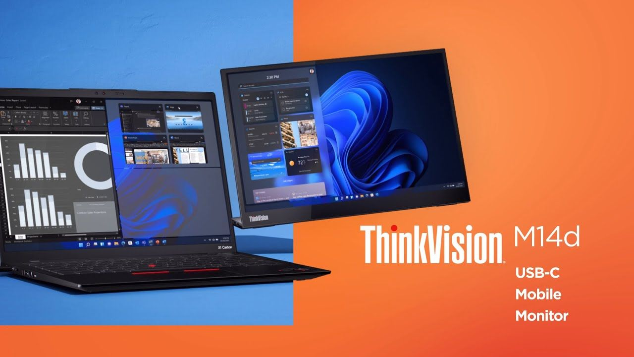 Newly Launched: Lenovo ThinkVision M14d Portable Monitor