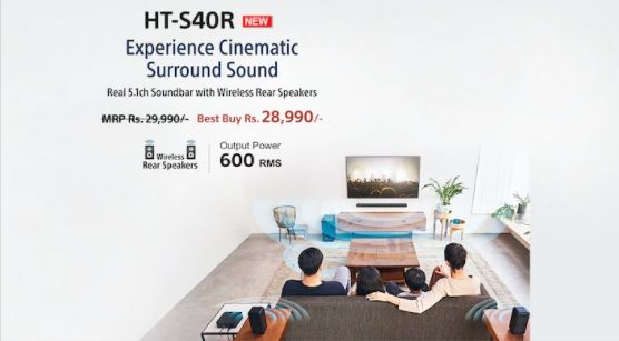 Sony launches the HT-S40R Real 5.1 Channel Soundbar