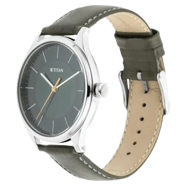 NP1802SL04 Men's Urban Edge Lustrous Green Dial Leather Watch NP1802SL04 Men's Urban Edge Lustrous Green Dial Leather Watch