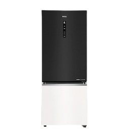 Haier HRB-3752KWG-P 325L Black White Glass Bottom Mount Fridge Haier HRB-3752KWG-P 325L Black White Glass Bottom Mount Fridge