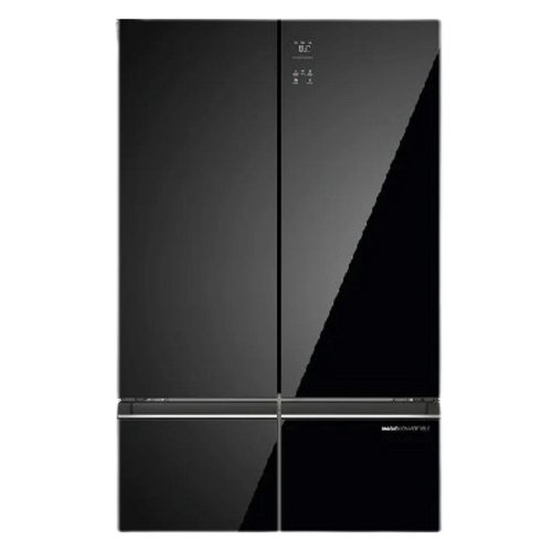Haier Haier HRB-600KGU1 520 Litres Black Glass 4 Door Side by Side  Wi-Fi Refrigerator