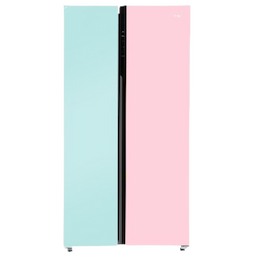 Haier HRS-682PNGU1 Vogue 602L Peach Nyanza Glass Side-by-Side Fridge Haier HRS-682PNGU1 Vogue 602L Peach Nyanza Glass Side-by-Side Fridge