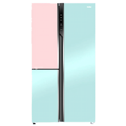 Haier HRT-683PNGU1 Vogue 598L Peach Nyanza Glass 3-Door Convertible Fridge Haier HRT-683PNGU1 Vogue 598L Peach Nyanza Glass 3-Door Convertible Fridge