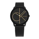 Calvin Klein Minimal Men Black Analogue Swiss Made Watch K3M214X1