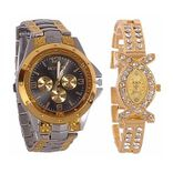 Rosra GoldSilver BlackDial And AKS Watchs For Men And Women